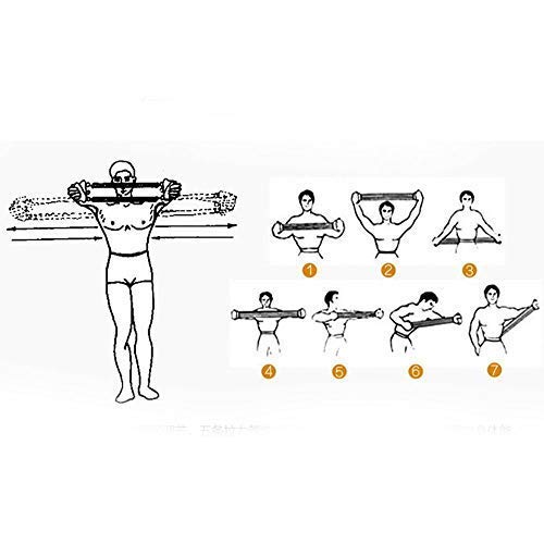 Adjustable Multi-Function 5 Rubber Tubes Chest Expander Muscle Pulling Exerciser Gym Equipment