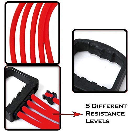 Adjustable Multi-Function 5 Rubber Tubes Chest Expander Muscle Pulling Exerciser Gym Equipment