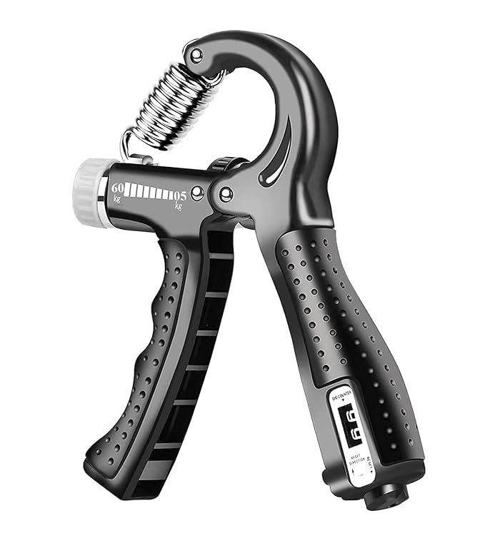 Adjustable Hand Grip Strengthener,Hand Gripper With Counter for Men & Women for Gym Workout Hand Exercise Equipment to Use in Home for Forearm Exercise,Finger Exercise Power Gripper-Up 5 to 60kg