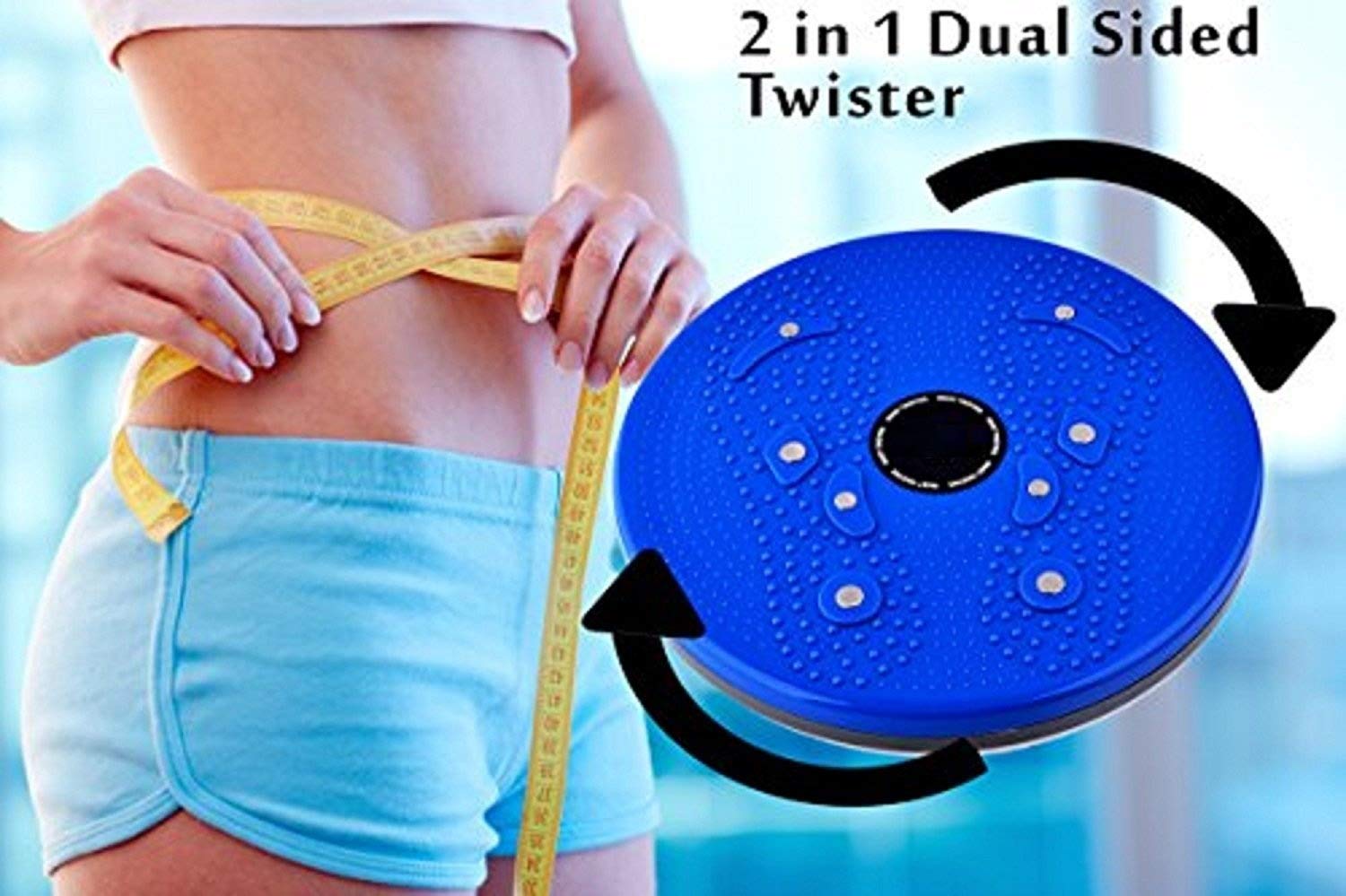 Tummy Twister Acupressure Twister (Magnets) Useful for Figure Tone-up Magnetic Twisting Machine Tummy Twister-Abdominal Trimmer-Waist Trimmer-Abs Exerciser-Body Toner-Fat Buster (Multicolor)