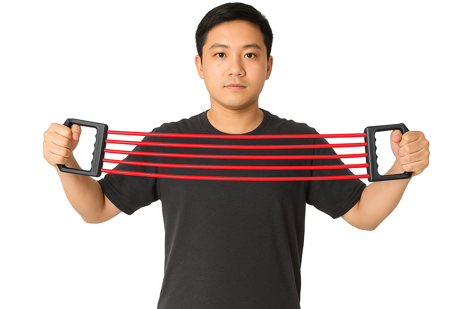 Adjustable Multi-Function 5 Rubber Tubes Chest Expander Muscle Pulling Exerciser Gym Equipment